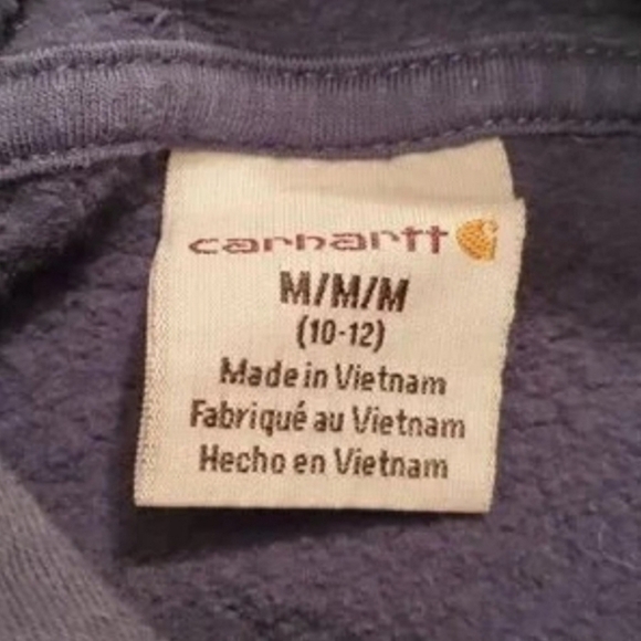Carhartt Navy Pullover Hoodie M (10/12) - Picture 4 of 4